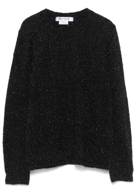 Maglione lamé in nero Comme des garcons - donna